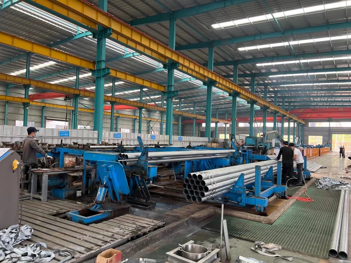 TUSPIPE steel pipe manufacturing workshop
